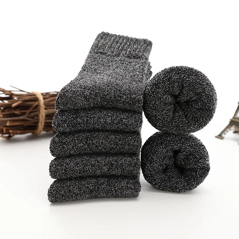 Thicken Wool Socks Men High Quality Towel Keep Warm Winter Socks Cotton Christmas Gift Socks for Man Thermal Against Cold Sock