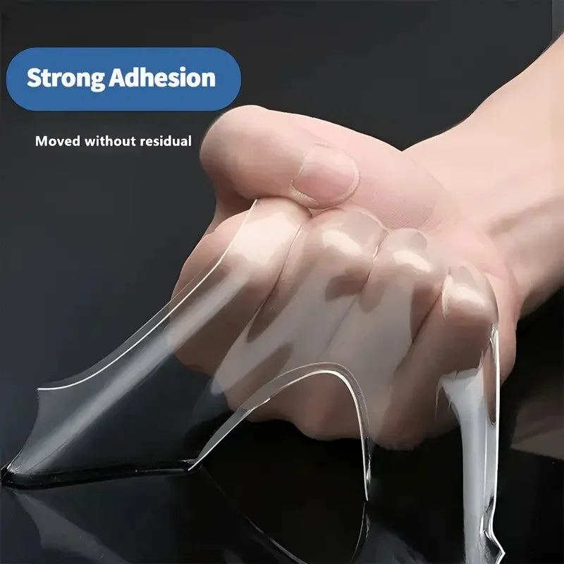 5-1M Nano Tape Super Strong 2mm 1mm Double Sided Tape Extra Waterproof No Trace Reusable Transparent Tape for Kitchen Bathroom