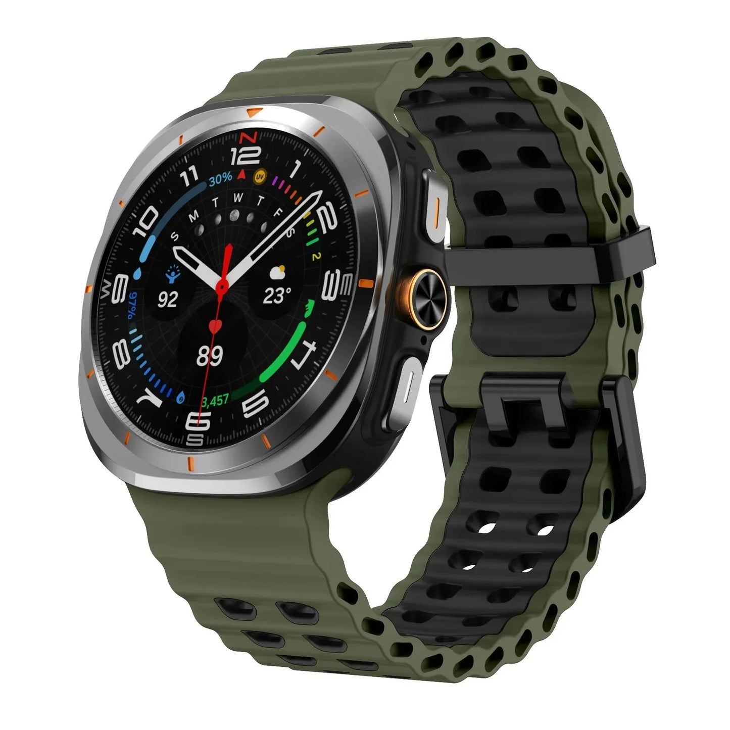 Ocean Strap for Samsung Galaxy Watch Ultra 2025 Sports Silicone Band for Galaxy Watch 8-7 Ultra 47mm Official Original Wristband