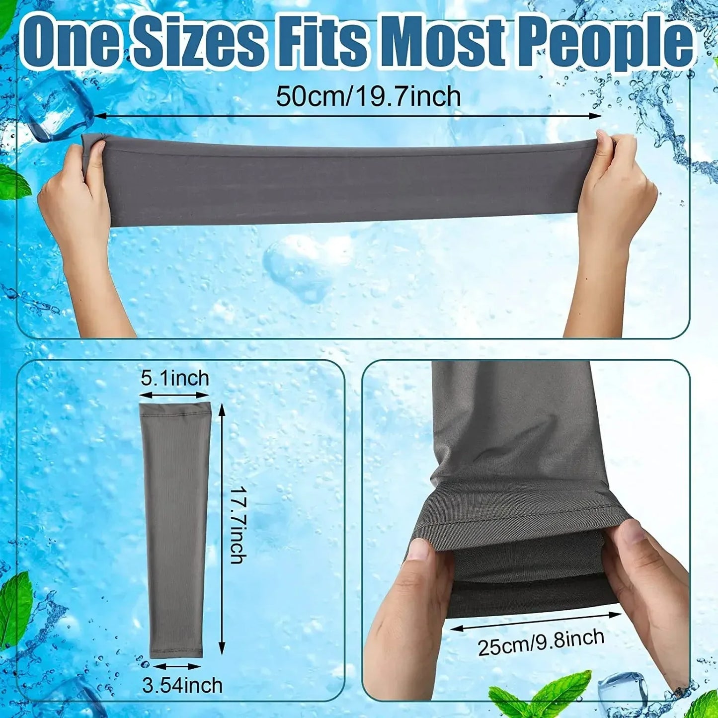 1 Pair Summer Sun UV Protection Women Arm Sleeves Reflective Night Cycling Running Arm Warmers Cover Men Sports Armguards Cuff