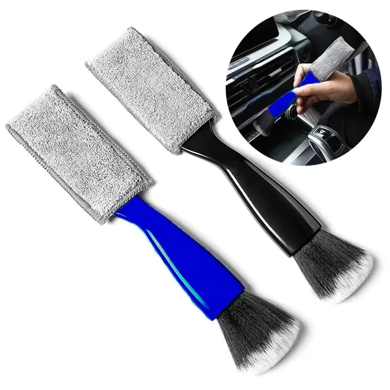 1pcs Car Cleaning Tools Air Conditioning Air Outlet Clean Dust Removal Soft Brush Multifunctional Auto Interior Cleaning Tool