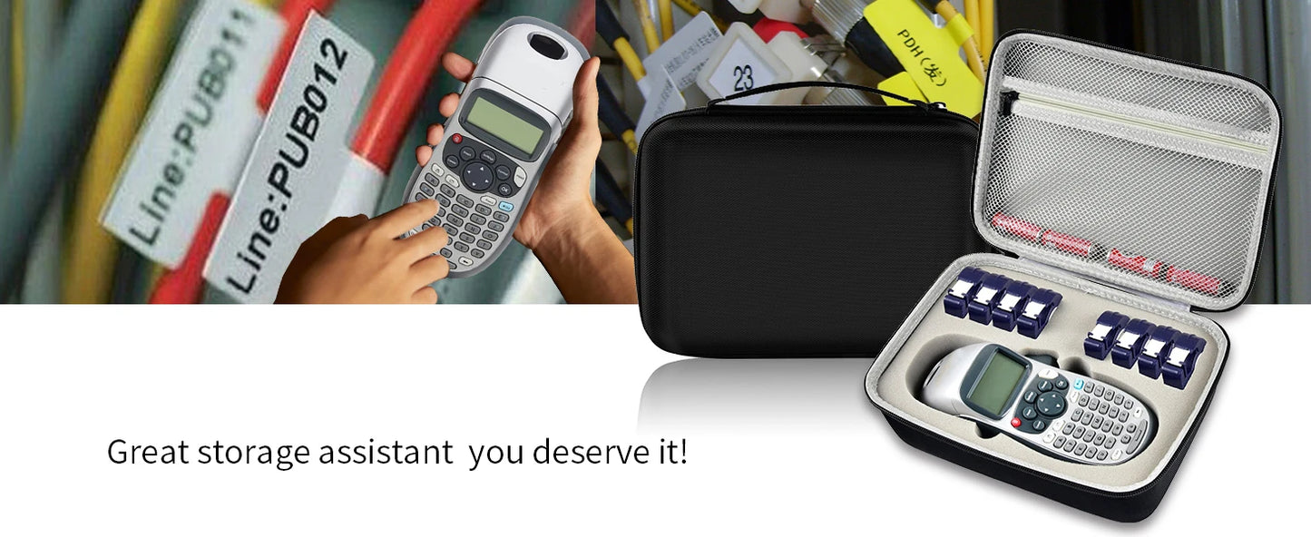(CASE ONLY)Case Compatible with DYMO LetraTag LT-100H Handheld Label Maker Machine, Holder for Labeler Makers Printer Machine