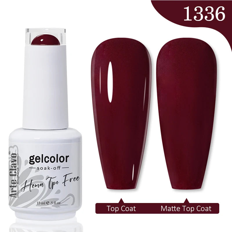 Arte Clavo HEMA TPO FREE Gel Nail Polish Jelly 15ml LED Nail Gel Hybrid Varnish Matt Top Base Coat Nail Art Gellak Primer