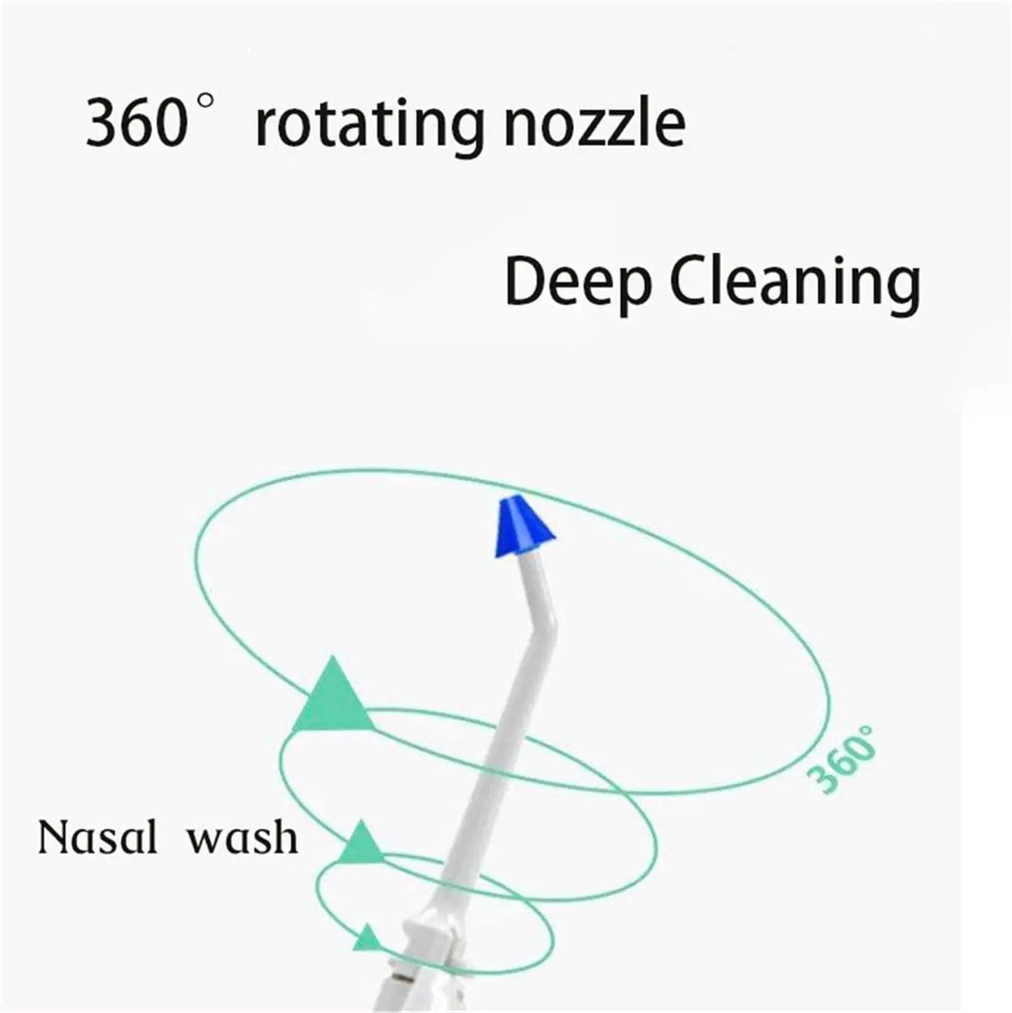 Portable Oral Irrigator Water Flosser Dental Water Toothbrush Toothpick Nasal Irrigator Implement Teeth Cleaner Water Flossers F