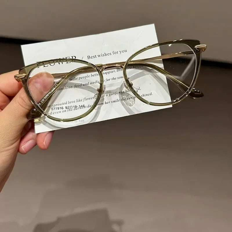 Women's Y2K Anti-Blue Light Glasses Oval frame Lightweight Frames Statement Frames