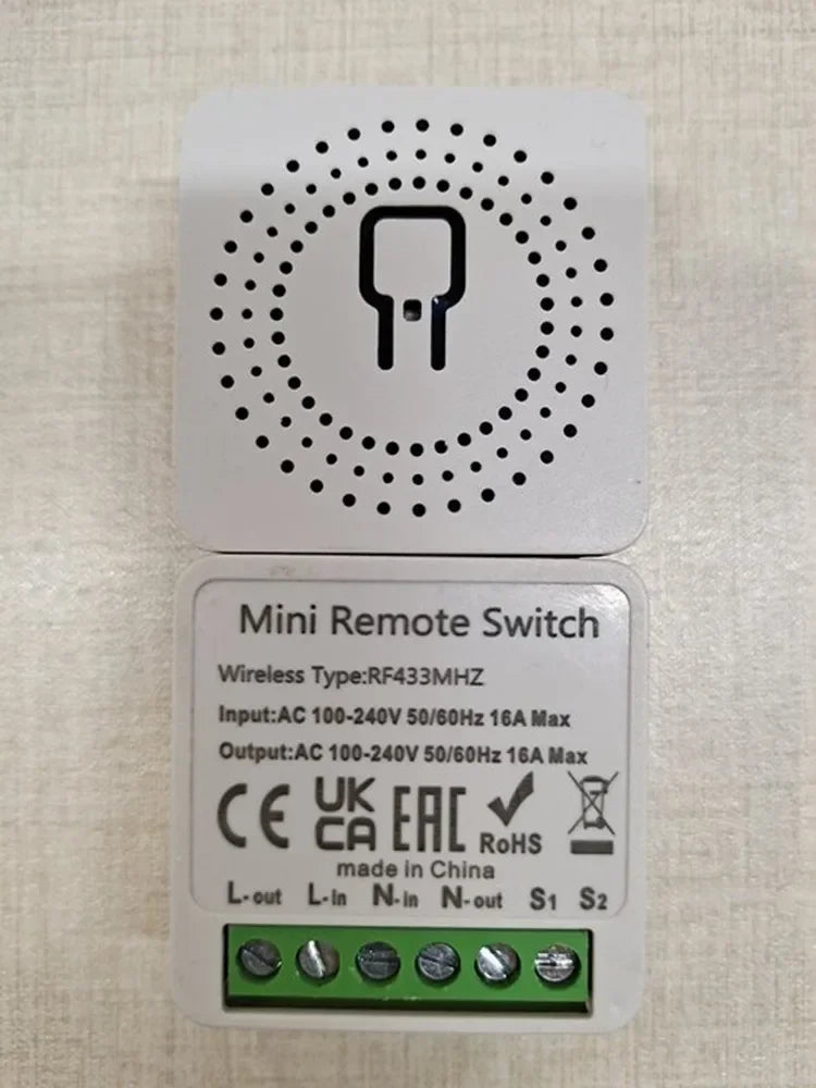 RF 433 MHz Smart Switch Mini DIY Wireless Remote Control Light Switches 16A Relay Receiver Automation Module for Home Led Lamp