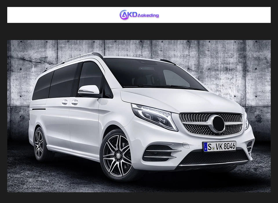 Auto Parts Headlights For Benz VITO V Class Metris 2015-2019 latest Styling LED Dual Projector Car Accesorios Modified