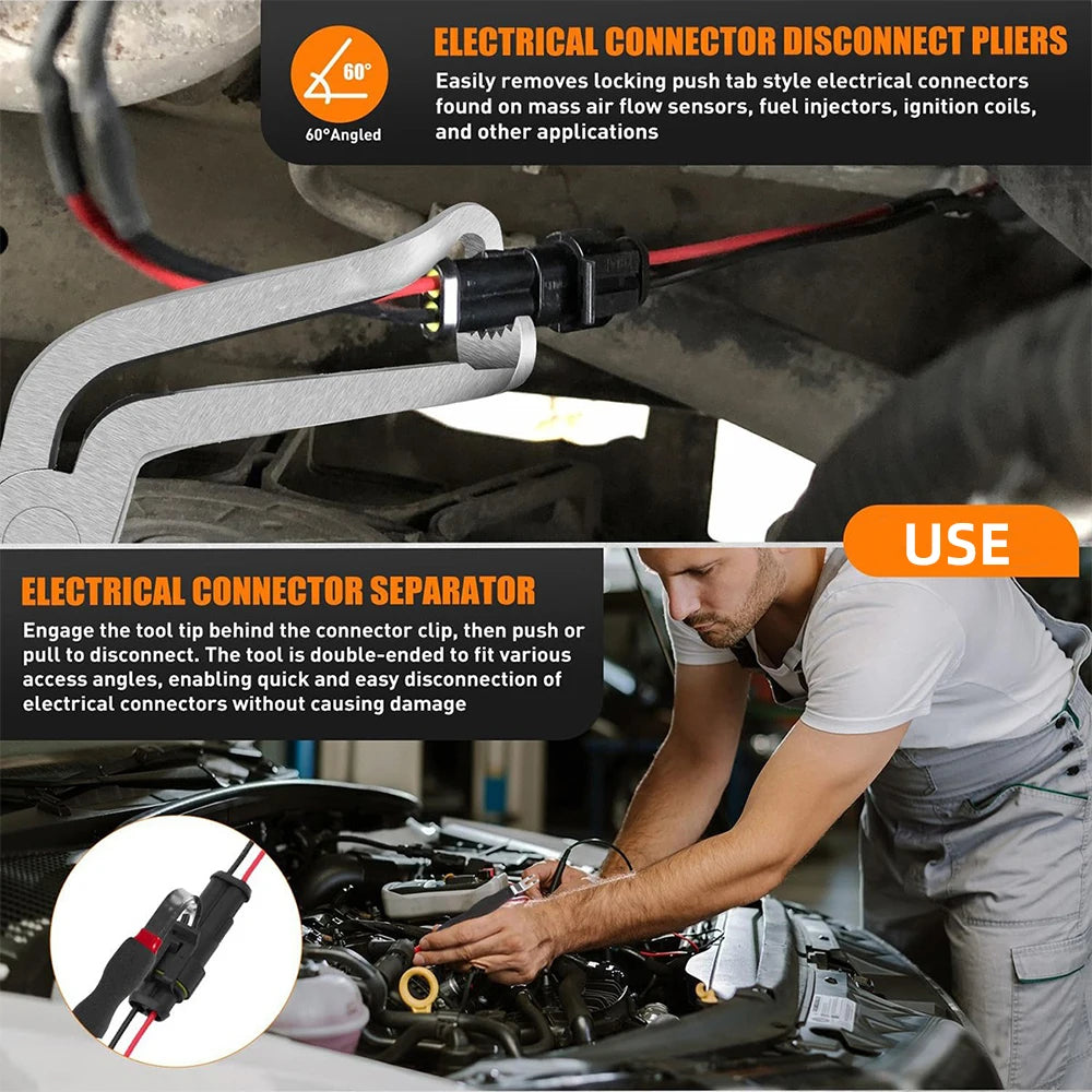 Electrical Disconnect Pliers Car Fuel Line Breaker Tool Kit Oil Pipe Cutting Wire Removal Truck Connector Separator Repair Tools