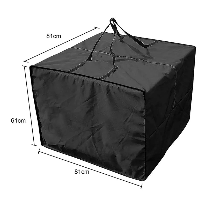 Storage Bag For Lounge Cushions, Storage Bag Cushions Garden Protective Cover Storage Bag 210D Oxford Waterproof 81X81X61CM