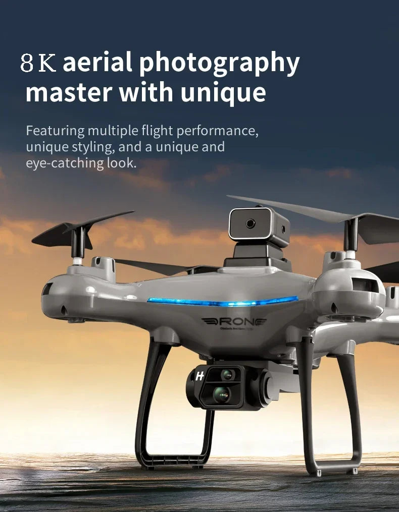 KY102 Rc Drone 8K Profesional Dual-Camera Aerial Photography 360° Obstacle Avoidance Optical Flow Four-Axis RC Aircraft 10000M