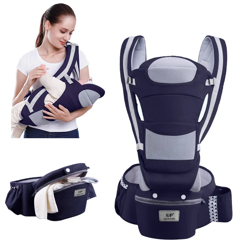 New Adjustable Ergonomic Baby Carrier With Hip Seat Portable Multif NairoMarket