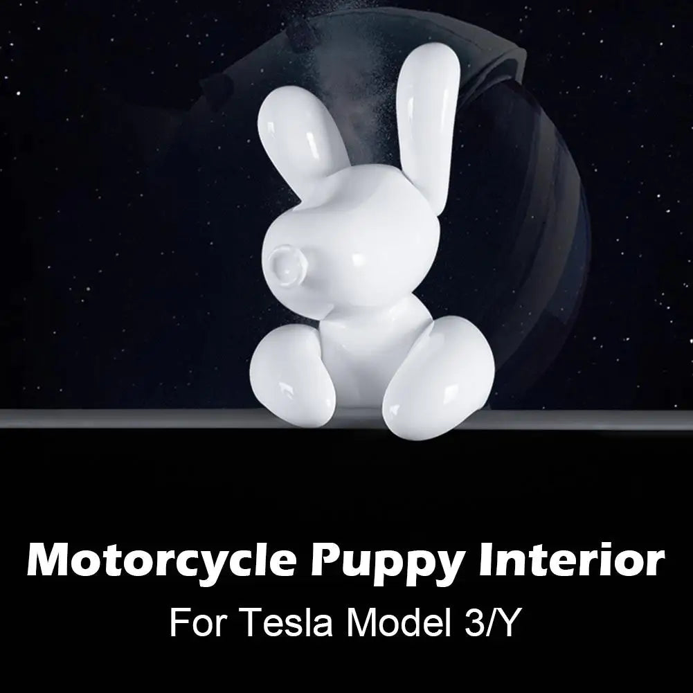 Car Cartoon Mini Puppy Dog PVC For Tesla Model 3/Y And New Model3 Highland Central Control Screen Automotive Interior Decoration