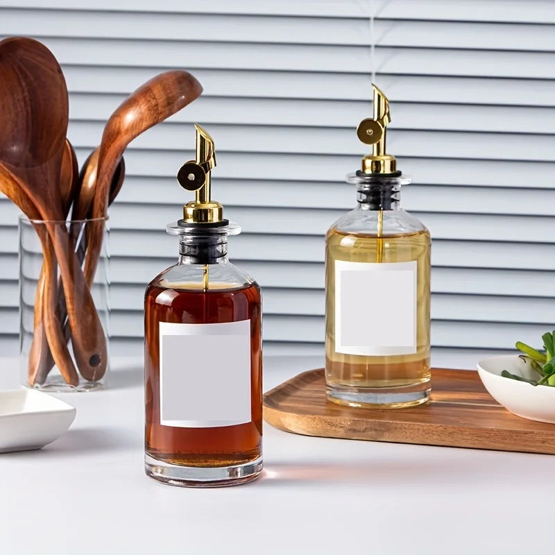 1PC Glass Olive Oil Dispenser Bottle Seasoning Bottle Vinegar Bottle Condiment Container Kitchen Stuff Kitchen Gadgets Supplies
