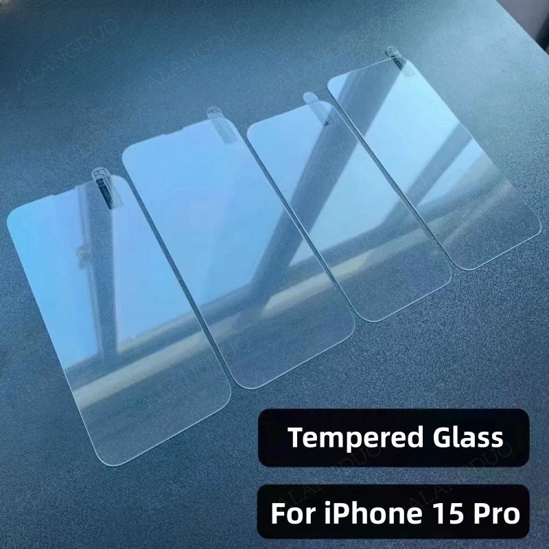 3PCS Tempered Glass For iPhone 15 Pro Max 14 13 12 Anti Scratch Screen Protector For iPhone 14ProMax 13Pro 12Mini Clear Glass