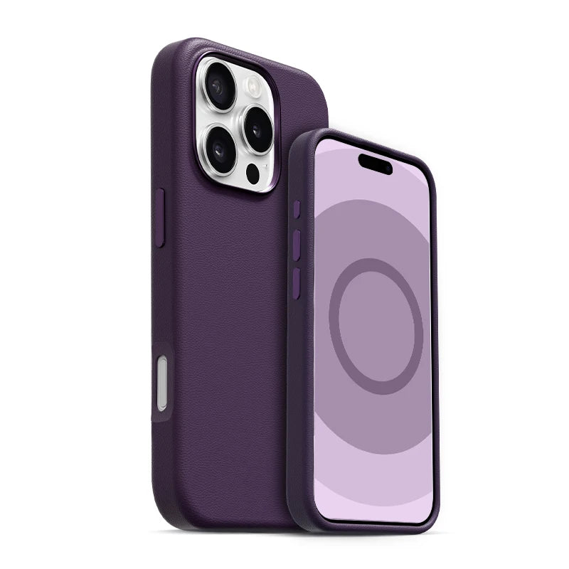 Original Magnetic Animation Leather Case Magsafe for iPhone 16 Pro Max 16Pro Case with Wireless Charging
