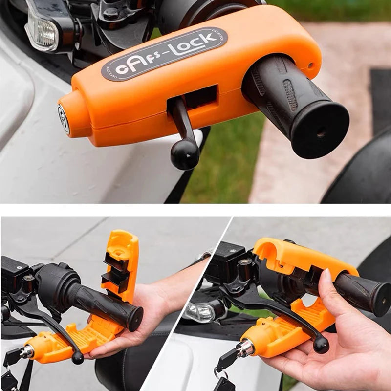 Universal Motorcycle Handlebar Lock Anti-theft Accelerator Brake Lock Motorcycle Accessories