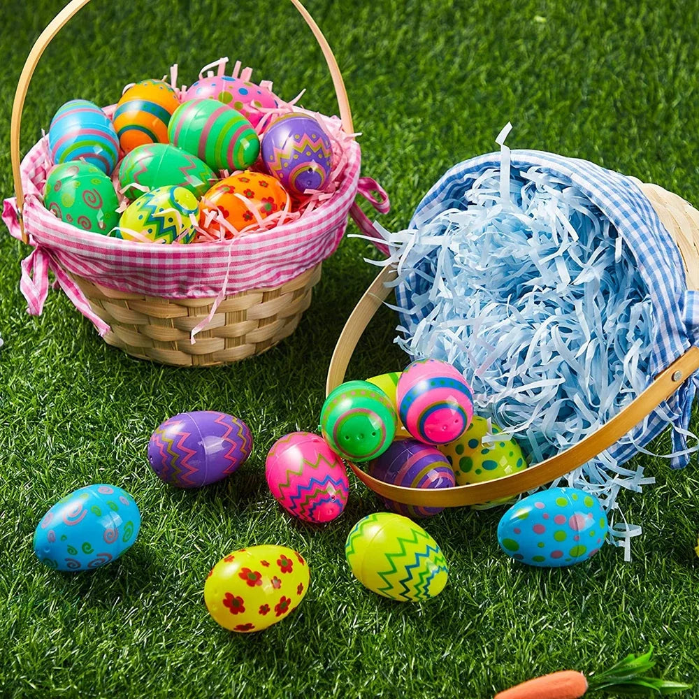 12/24/36Pcs Easter Removable Stuffed Easter Eggs Kids Party Favors Christmas Carnival Party Favors Kindergarten Classroom Prizes