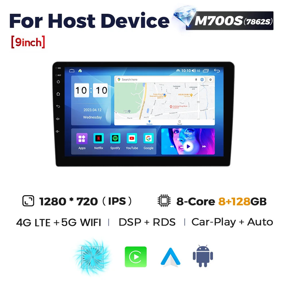 MEKEDE New Android System 7862 8Core DSP Car Multimedia for VW Toyota Universal Autoradio with Carplay RDS GPS BT 4G LTE 5G Wifi