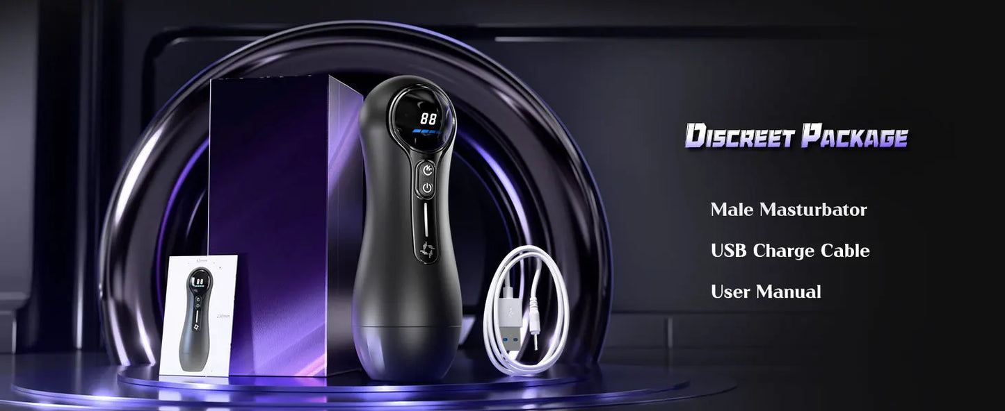 Realistic Vagina Automatic Male Sucking Masturbator with LED Display Pocket Pussy 9 Vibration Penis Massager Adult Sex Toys 18