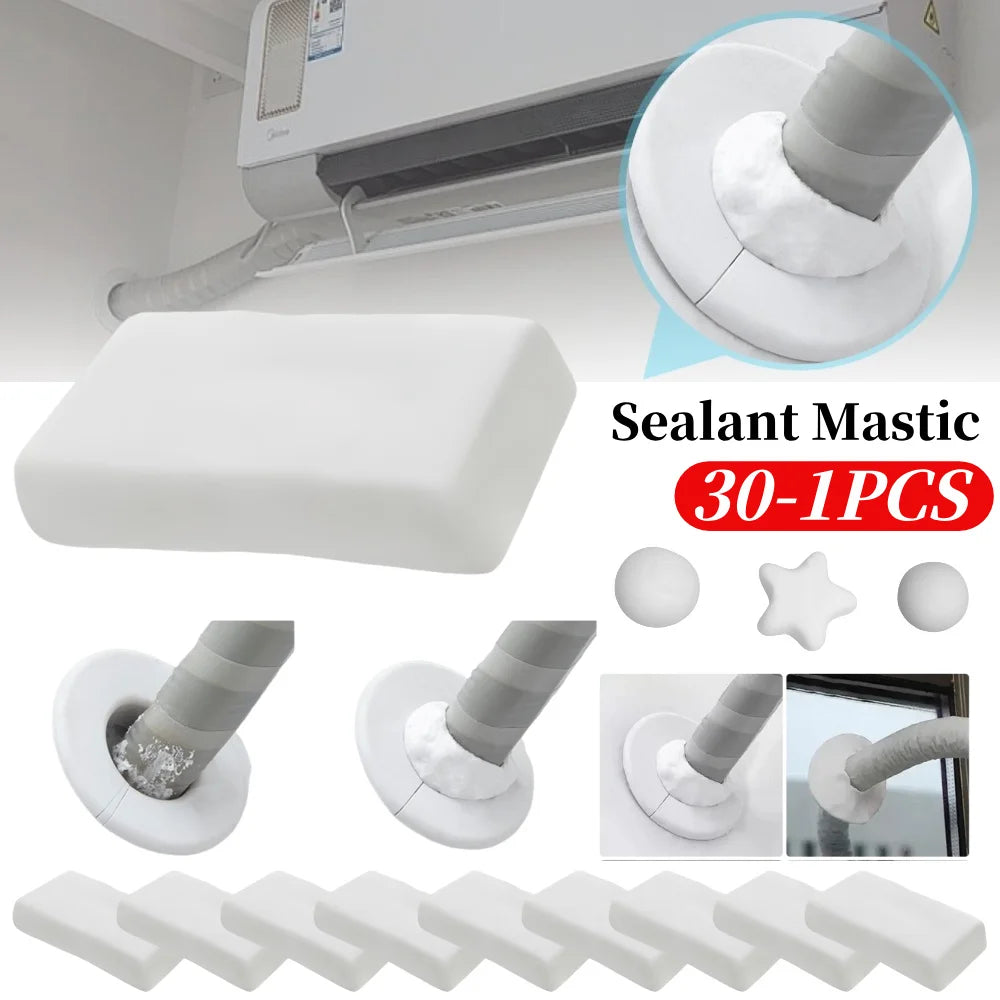 30-1PCS Waterproof Sealant Mastic Repair Sealing Clay Sealant Waterproof Sealing Solid Glue for Wall Hole Air Conditioning Hole