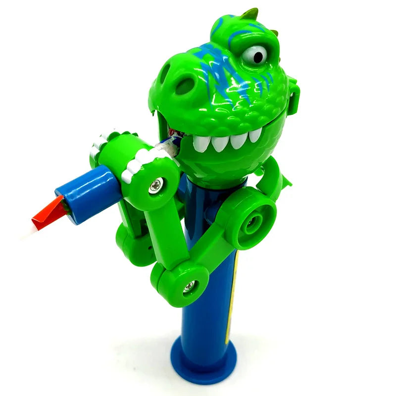 1/3/5PCS Dinosaur Lollipop Robot Holder Creative Eat Lollipop Pop Ups Case Candy Storage Christmas Gifts for Children