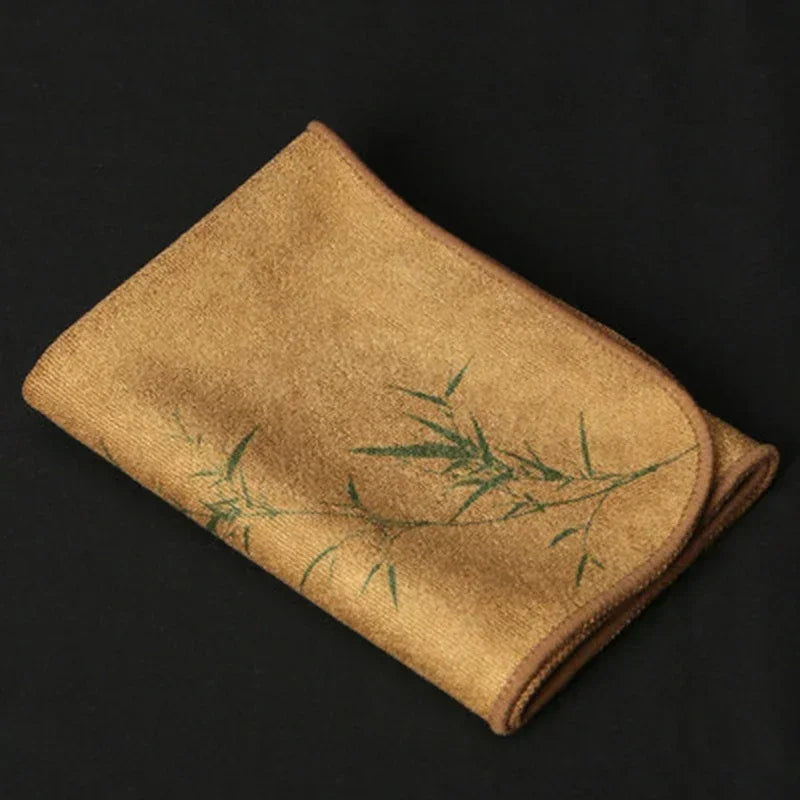 Painted Tea Towel Absorbent Rag Thickened Table Cleaning Tea Cloth Cotton Household Kitchen Cleaning Cloth Dish Cleaning Towels