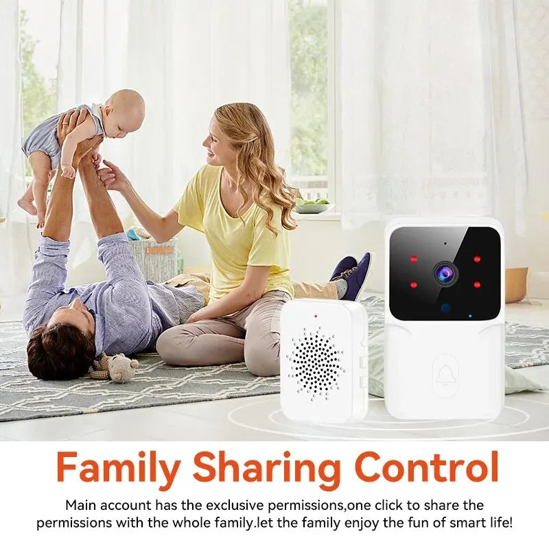 Tuya WiFi Doorbell Home Wireless HD Camera Camera Bell with Alexa Google Doorbell Camera WiFi Intercom for Home Apartment