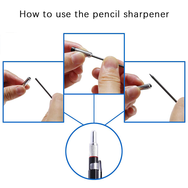 2.0mm Mechanical Pencil Set Black /Color Lead Refill 2B Automatic Pencil Art Sketch Painting Writing School Office Stationery