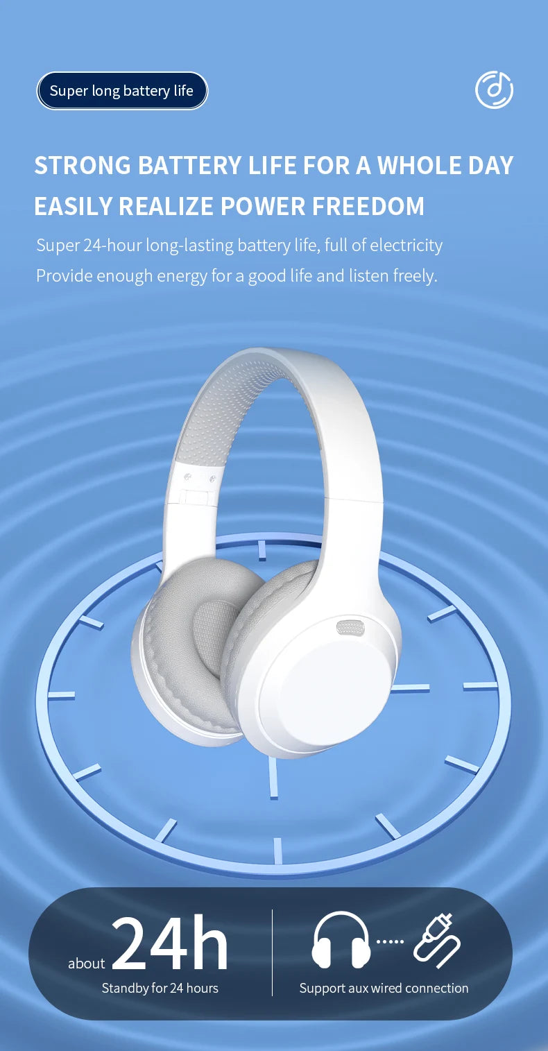 Xiaomi Wireless Headphones Bluetooth5.3 Headphone Foldable Portable 40mm Driver Game Music Over Ear 3D Stereo Headset With Mic