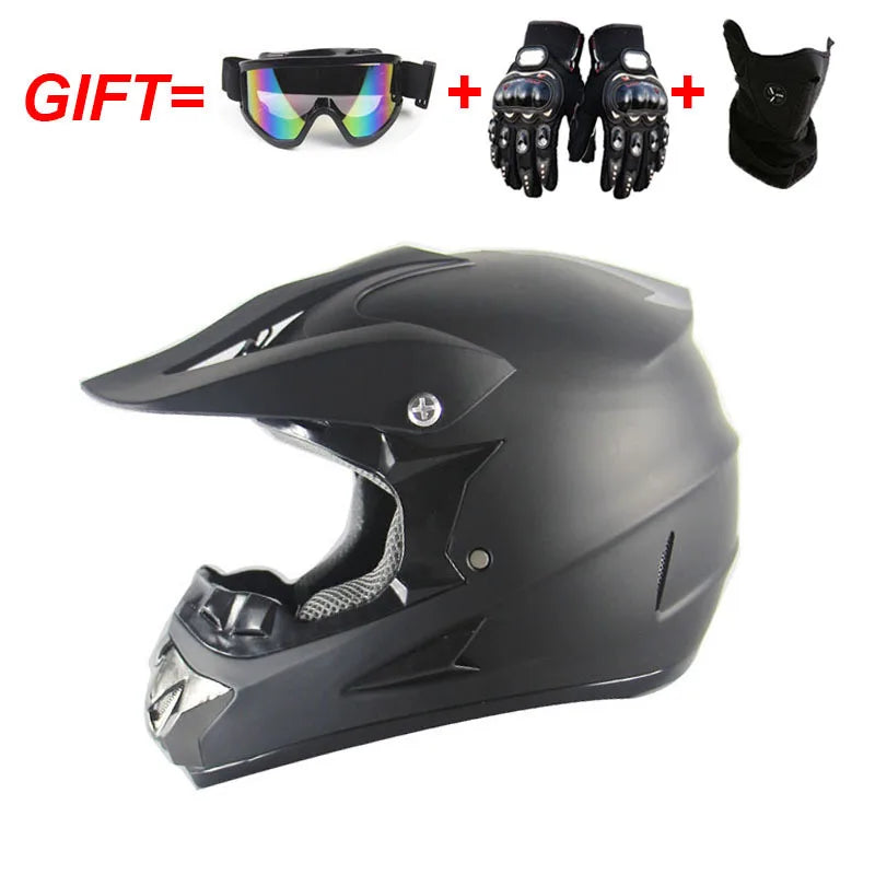 Adult Motocross Dirt Bike Helmet Dirtbike ATV Helmet Unisex Adult Men Women Adjustable Off-Road Motorcycle Helmet