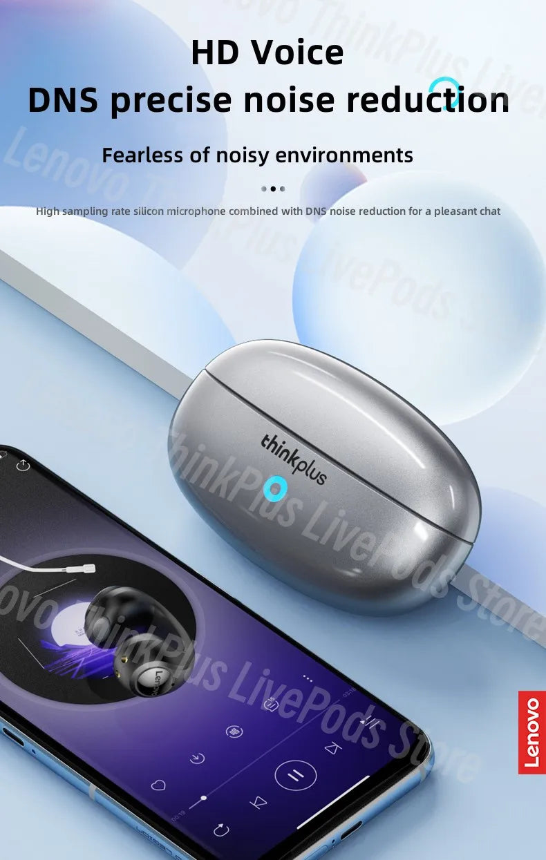 New Lenovo XT83II TWS Wireless Headphones Bluetooth Earphones Earclip Design Touch Control HD Earbuds Sports Headset Original