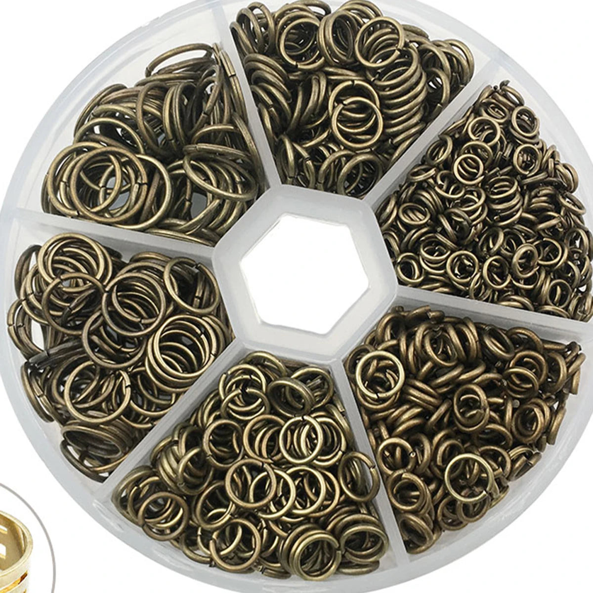1Box Metal Open Jump Rings Split Rings Connectors Iron Open Jump ring For Diy Jewelry Making(4mm 6mm 8mm 10mm)
