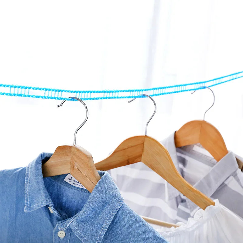 Outdoor Clothesline Nylon Non-Slip Laundry Line Rope Travel Business Windproof Clothes Cord 5/10 Meter Long