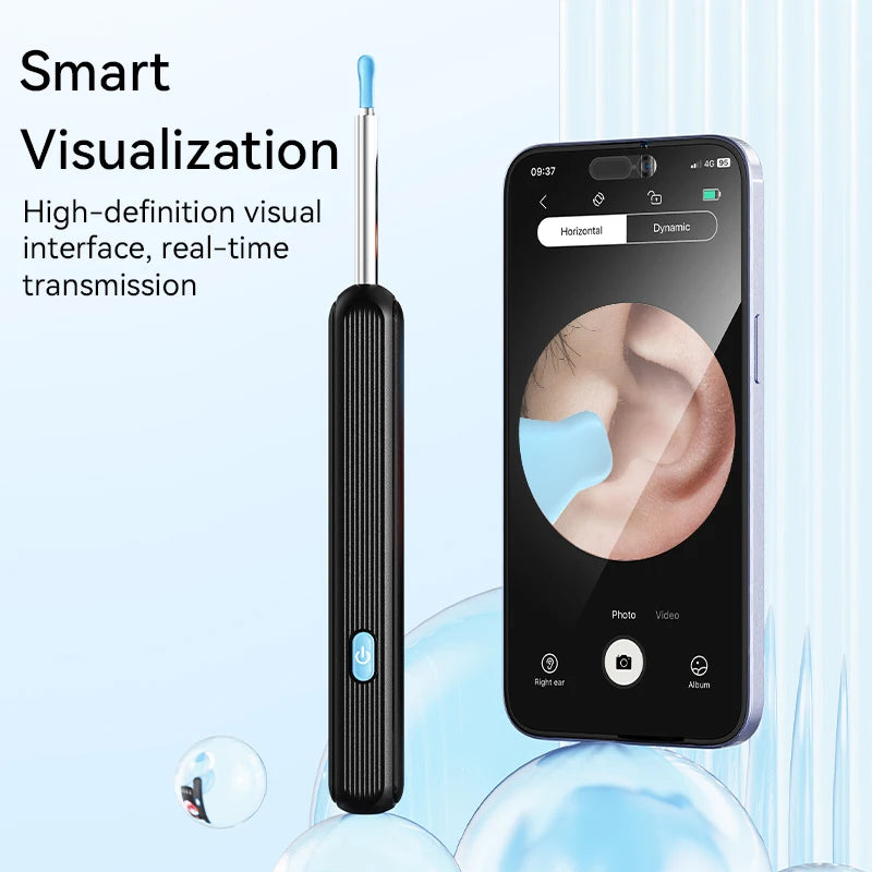 Wireless Ear Wax Cleaner with Camera Safe Earwax Removal Endoscope with Camera Luminous Ear Cleaner Ear Cleaning Tools Ear Care