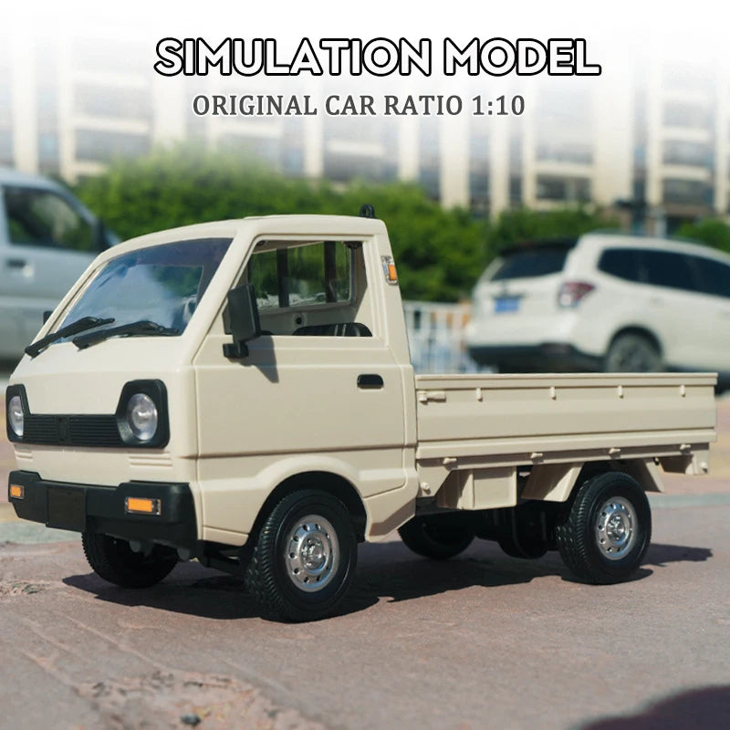 ZWN 1:12/1:16 Retro Rc Car With LED Lights Full-scale Simulation Vehicle Professional 4WD Remote Control Pickup Truck Model Toys