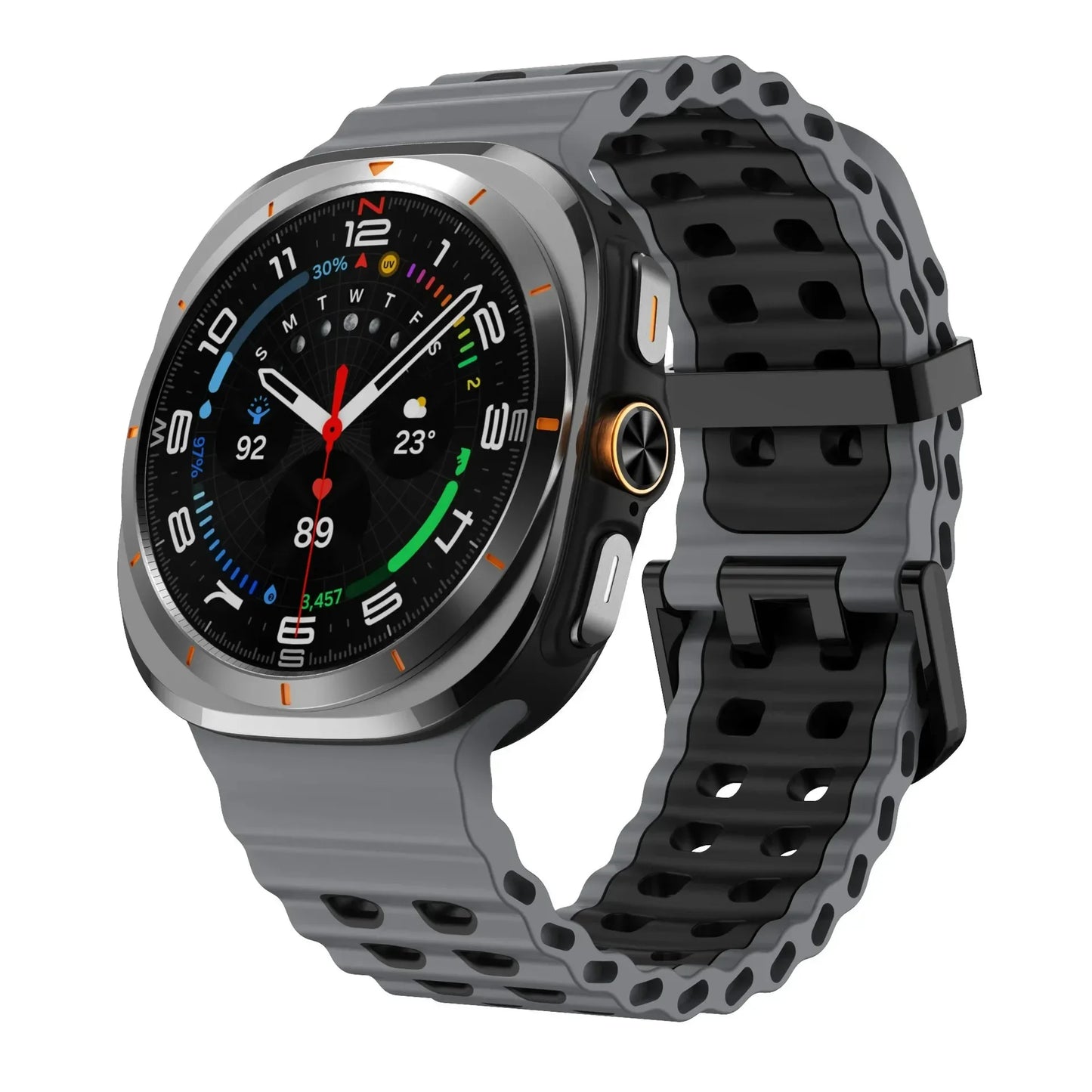 Ocean Strap for Samsung Galaxy Watch Ultra 2025 Sports Silicone Band for Galaxy Watch 8-7 Ultra 47mm Official Original Wristband