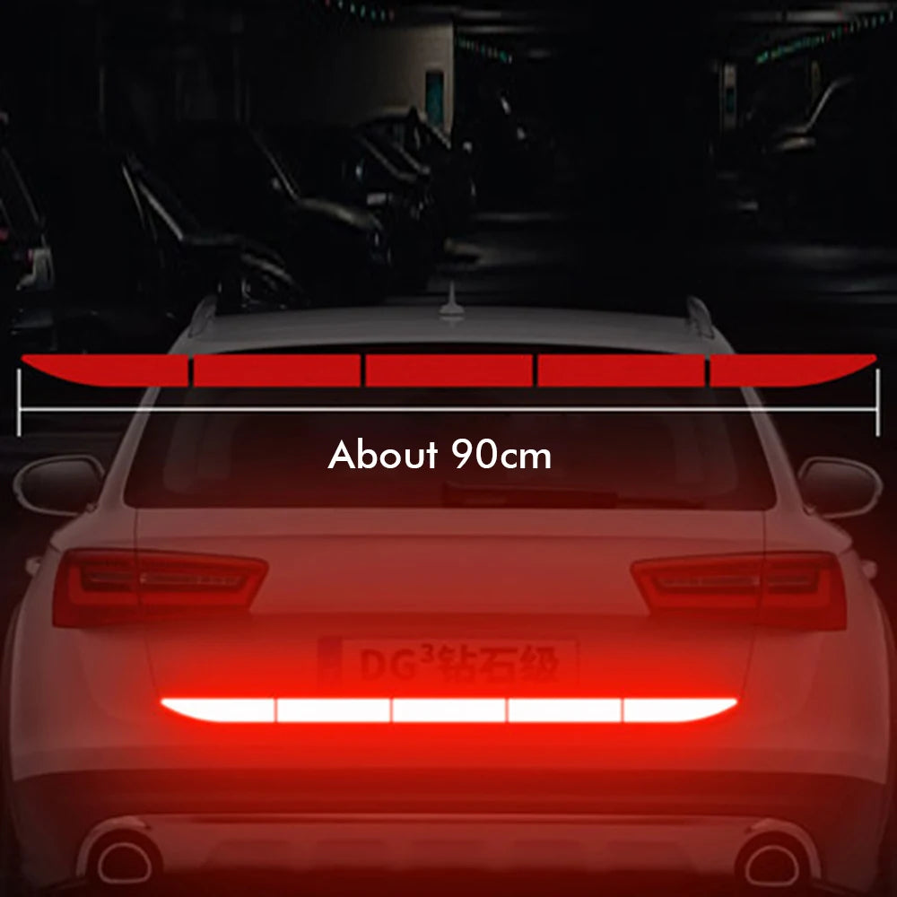 Reflective Car Sticker 90cm Reflective Warning Safety Tape Anti Collision Night Warning Reflective Sticker for Automobile Trunk
