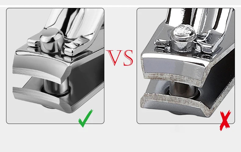 Nail Clippers Stainless Steel Sharpest Nail Cutter Duty Curved Edge for Adult Men Women Swing Out Nail Cleaner/File
