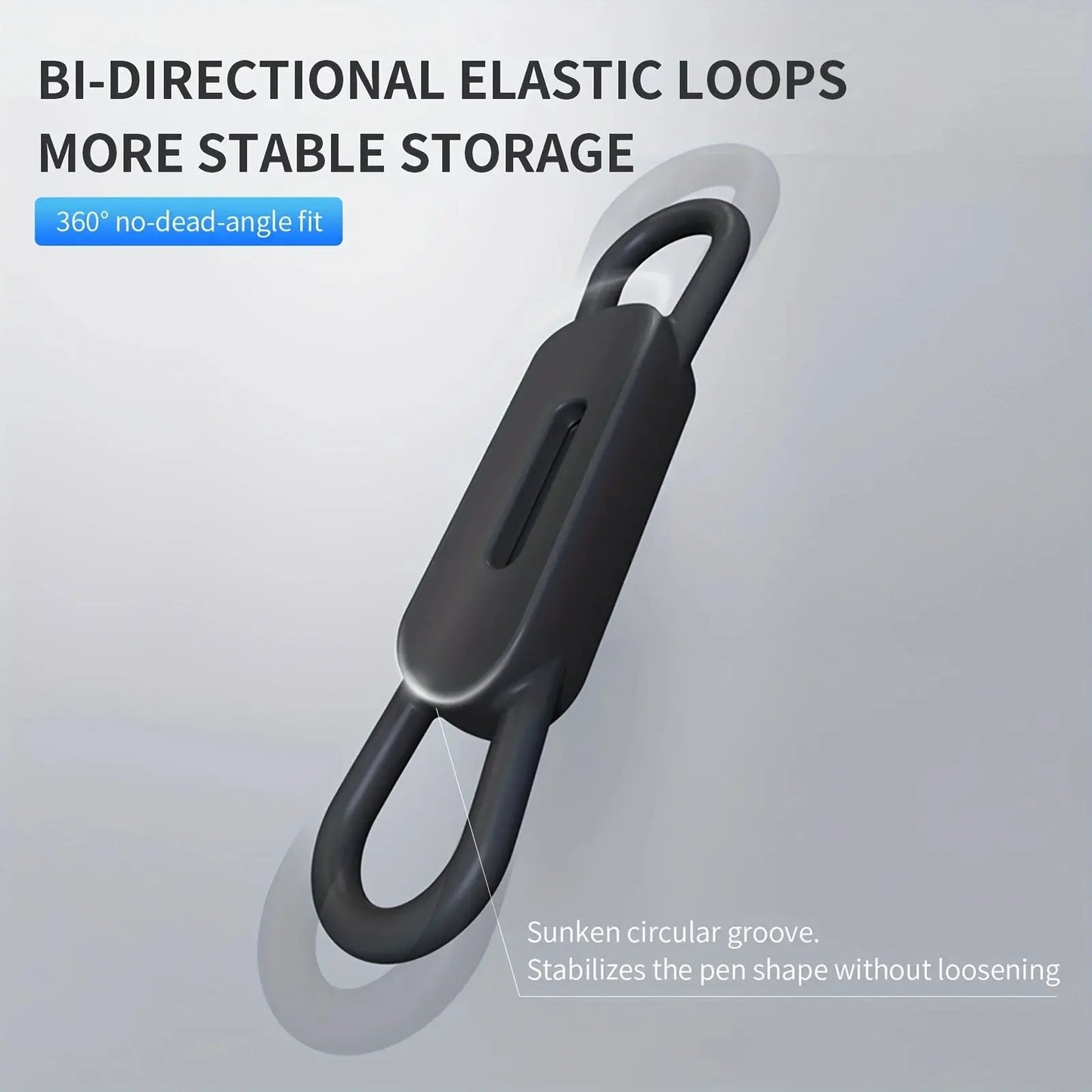 UMUST Magnetic Pencil Holder,Tablet Touch Pen Clips,Multifunction Silicone Adjustable Pen Stand for Office Accessories Organizer
