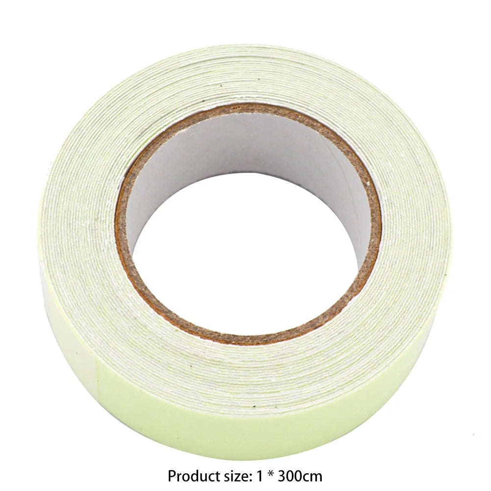 1/2/3pcs Waterproof Luminous Tapes Self Adhesive Warning Tapes Night Vision Glow in Dark Safety Home Garden Decoration