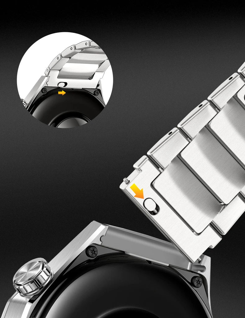 Original No Gaps Luxury Titanium Strap for Huawei Watch GT 5 Pro Metal Bracelet for Huawei Watch GT5 Pro Specialized Watch Strap