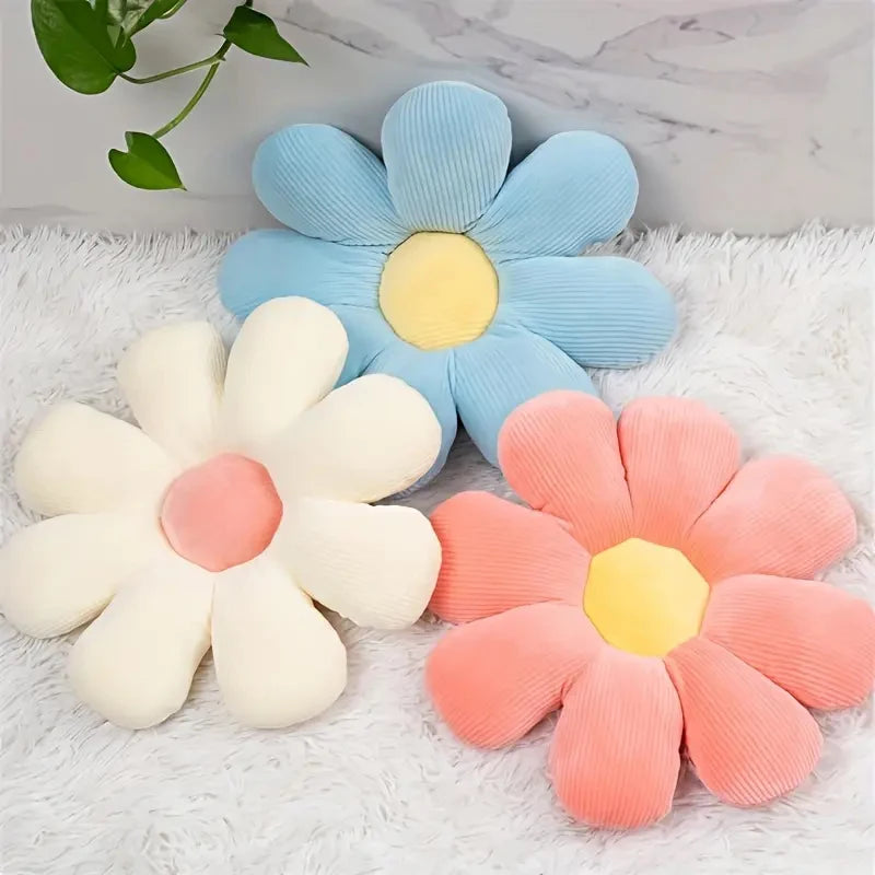 1pc soft and comfortable floral pattern pillow cushion, suitable for bedroom, dormitory, and home decoration