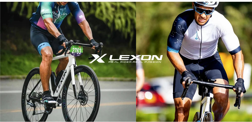 LEXON Full Carbon Road Integrated Handlebar Ultralight Road Bike Handlebar T1000 Racing Bent Bar, Bicycle Accessories 28.6mm