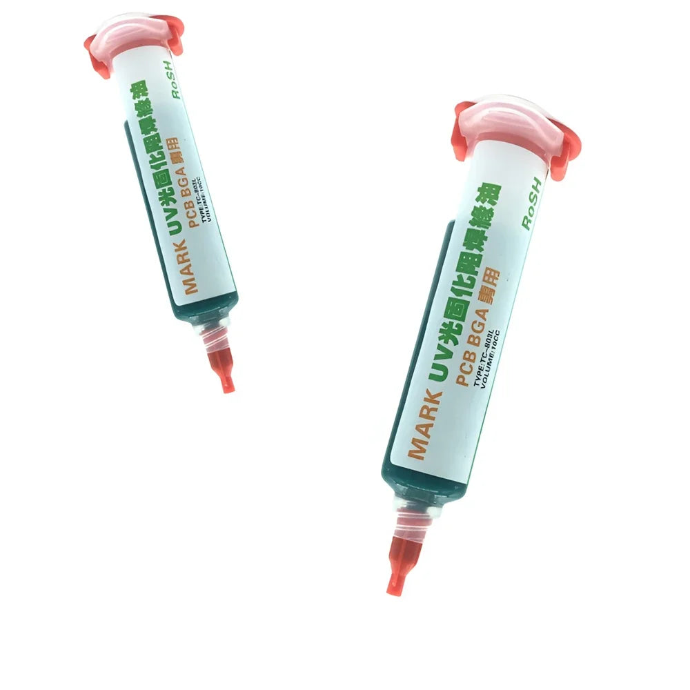 1-5pcs 10CC UV Curing Solder Mask Ink Resistance Paste Green Oil for PCB BGA Circuit Board Protect Paint Electronic Repair Tools