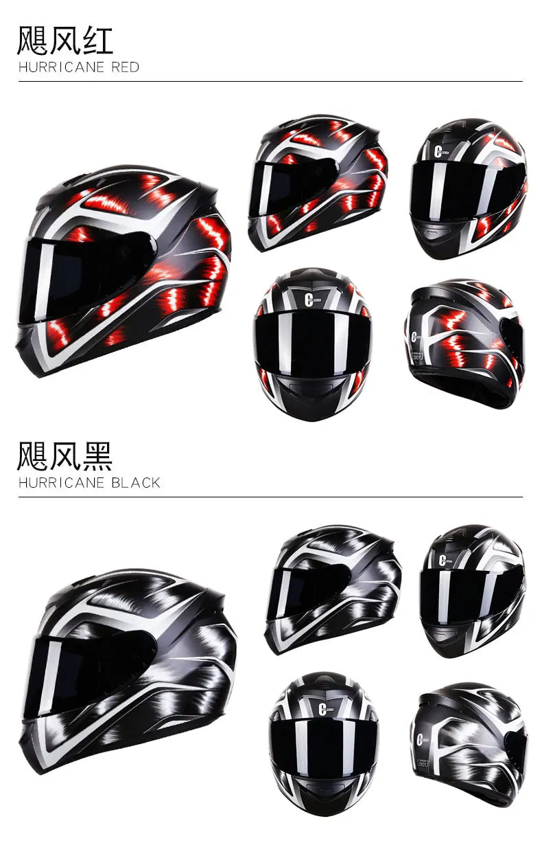 ICE.BEACON 3C certification national standard motorcycle helmet men and women winter personality safety four season rider Blueto
