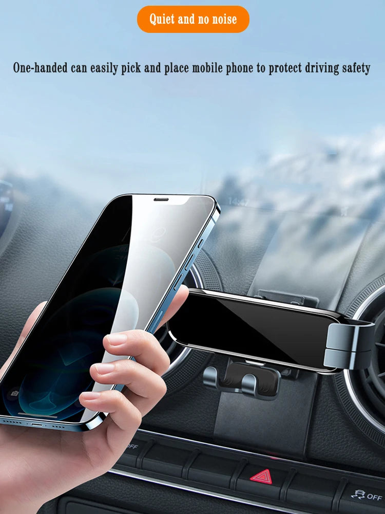 Car Phone Holder For Toyota CHR 2018-2022 Gravity Navigation Bracket GPS Stand Air Outlet Clip Rotatable Support Car Accessories