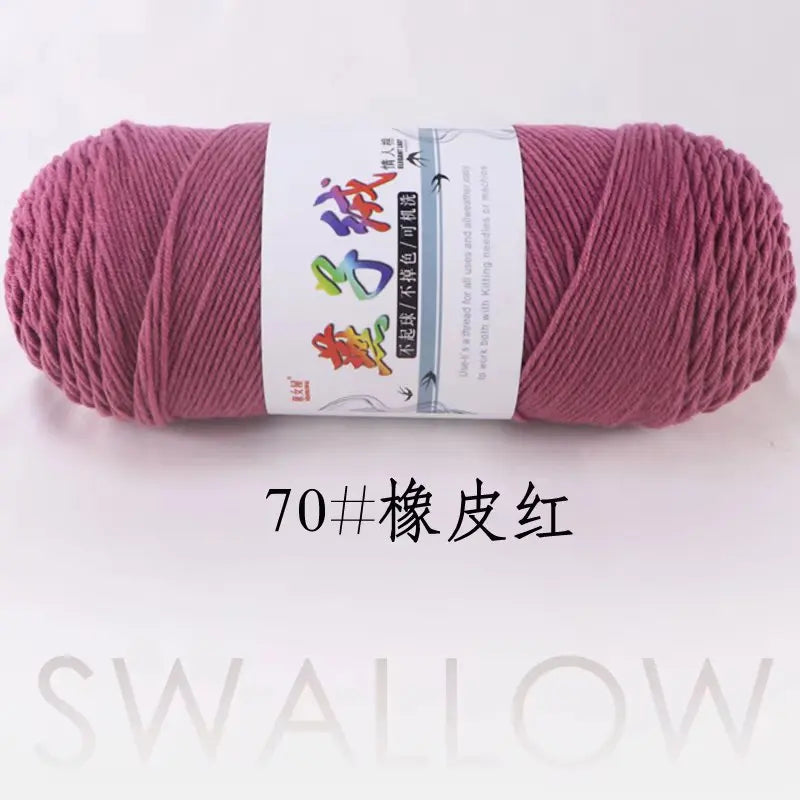 1Pc 200g Milk Cotton yarn for hand knitting Acrylic Crocheting Thread Yarn Crochet Doll sweater bag blanket slipper