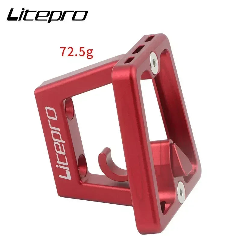 Litepro Folding Bike Front Bag Carrier Block BracketSuitable For DAHON/ FNHON/ Brompton Folding Bike Front Carrier Mount Adapter