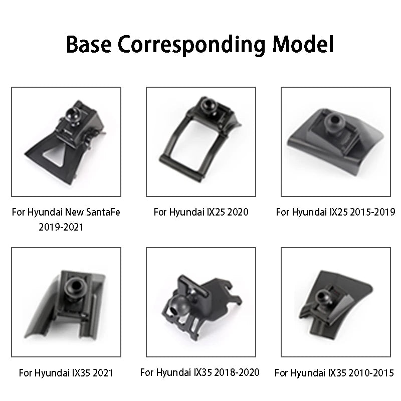 Car Mobile Phone Holder Air Vent Outlet Support GPS Stand Navigation Bracket For Hyundai New SantaFe IX25 IX35 Car Accessories