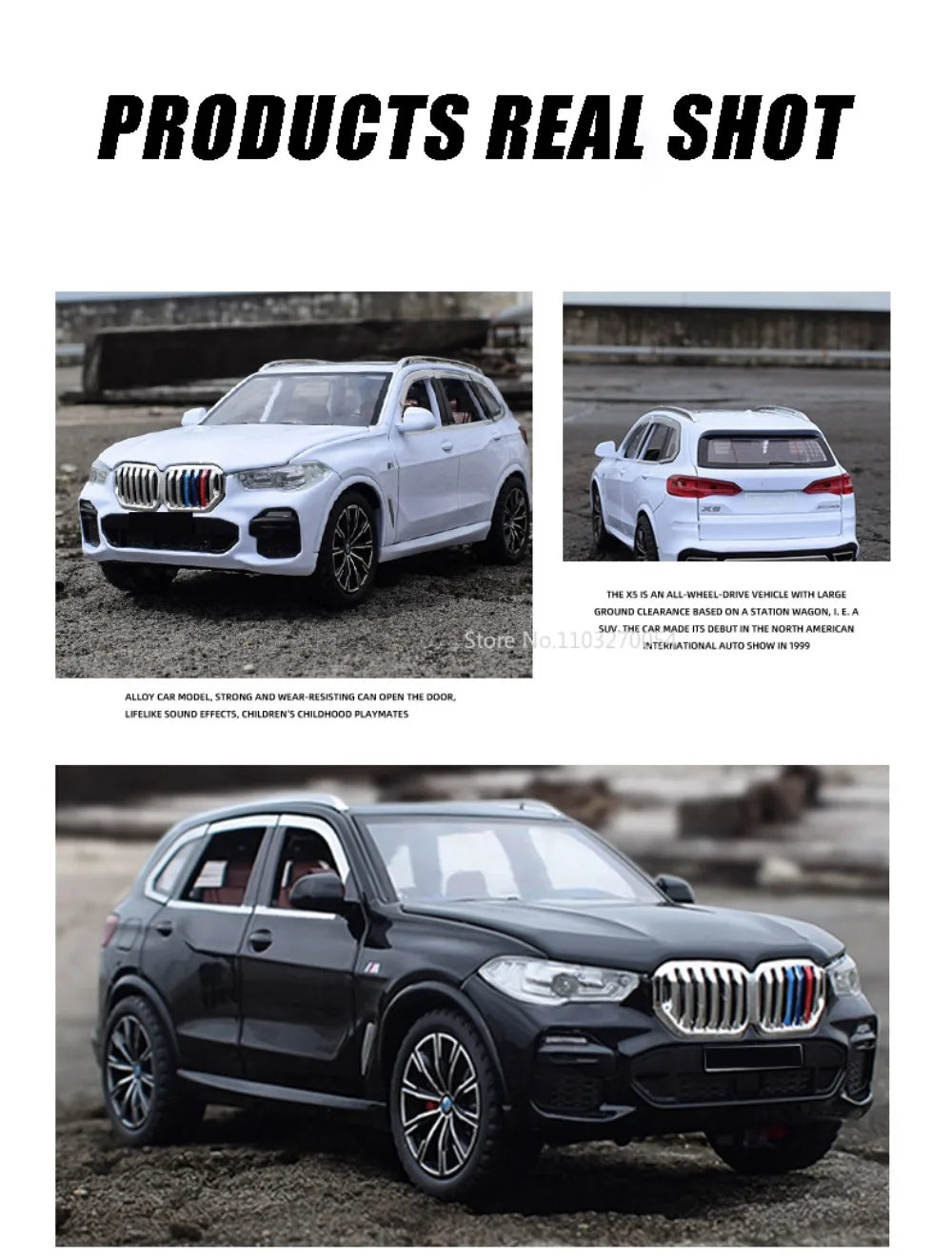 1/24 X5 Alloy SUV Model Car Toy Diecasts Metal Rear Wheel Pull Back Function Vehicle Models With Sound Light Toys For Kids Gifts